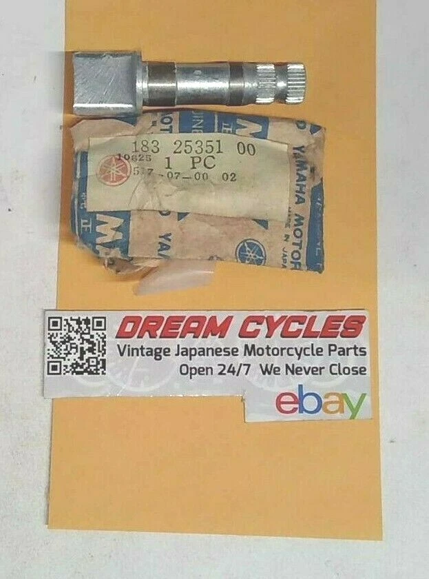 Árbol de levas de freno trasero Yamaha RD 125 HT1 YL2 RD125 183-25351-00-00 NUEVO DE STOCK ORIGINAL Foto 1 de 1