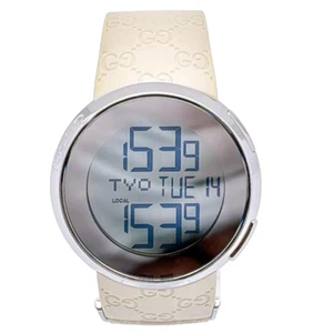 GUCCI I GUCCI Wrist Watch YA114403 Quartz Rubber White Very Good - Picture 1 of 7