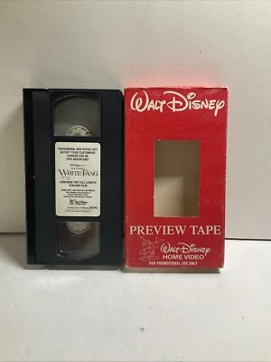 VERY RARE Screener/NFR Walt Disney White Fang Preview VHS Tape - Image 1 of 4