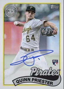 2024 Topps Baseball 1989 RC Auto Rookie Signature QUINN PRIESTER Digital - Picture 1 of 1