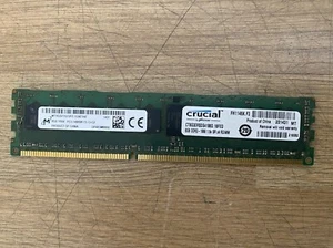 Crucial CT102472BA186D 8GB DDR3-1866 1.5v SR x4 RDIMM Micron PC3-14900R-13-13-C2 - Picture 1 of 4