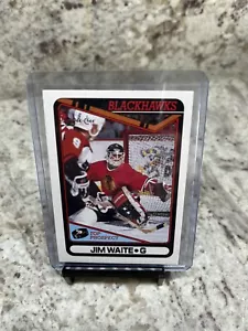 1990 O-Pee-Chee #214 Jimmy Waite - Chicago Blackhawks - Rookie - Picture 1 of 2
