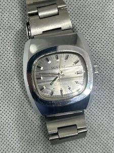 Montine international 17 jewel Vintage mens TV Dial Wrist Watch Spares/repairs - Picture 1 of 10