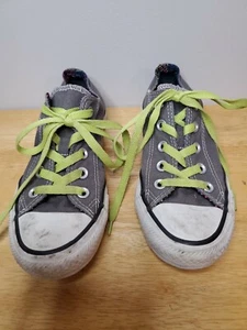 Converse Chuck Taylor All Star Gray Canvas Sneakers Kid's Size 5 - Picture 1 of 5