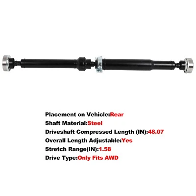 Rear Driveshaft Prop Shaft Assembly for Jeep Grand Cherokee 2011-2019 3.6L AWD - Image 1 of 4