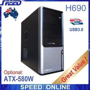 SPEED H690 Full ATX USB3.0 PC Tower Case for Office or Gaming - (without PSU!!!) - Picture 1 of 10
