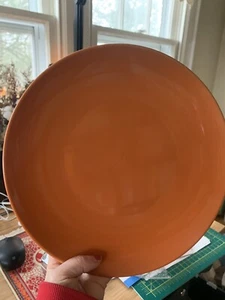 Royal Norfolk Dinner Plates Santa Fe Orange 10.5” Vibrant Color (set of 2) - Picture 1 of 7