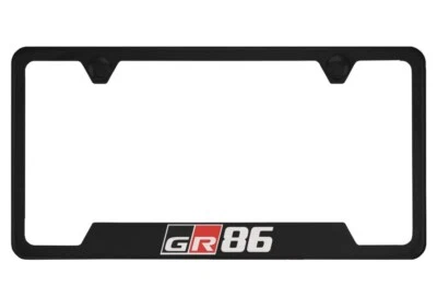 Marco de matrícula negro para Toyota GR 86 Foto 1 de 4