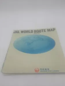 Vintage 1960's JAL Japan Air Lines World Route Map - Picture 1 of 4