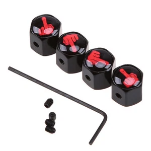 4x Car Wheel Tire Air Pressure Valve Stems Cap Dust Cover Anti-theft Accessories - Picture 1 of 12