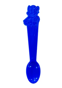 Rare Vintage 2009 Chuck E. Cheese's Plastic Blue Collector's Prize Spoon - Picture 1 of 4