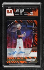 2020 Panini Prizm Draft Picks Tiger Stripe /25 Zac Veen HGA 9.5 GEM MINT Auto