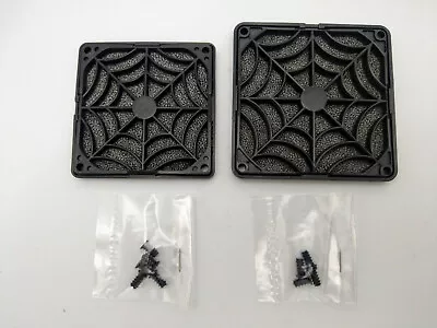 2-Pack: NEW EverCool Black Plastic Filter Guard for 80mm & 92mm Case Cooling Fan - Image 1 of 4