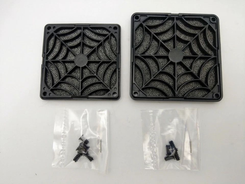 2-Pack: NEW EverCool Black Plastic Filter Guard for 80mm & 92mm Case Cooling Fan - Image 1 of 4