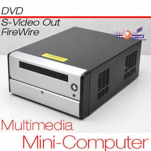 SEHR LEISE MULTIMEDIA MINI-PC 12V COMPUTER CPU 1,6 GHz S-VIDEO TV-OUT 160 GB 1GB - Bild 1 von 7