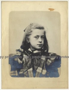 Portrait Of A Young Girl In Fine Clothes (Vintage Photo Gelatin Silver ~1910s/1 - Imagen 1 de 1