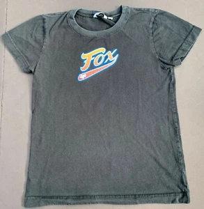 FOX RACING Women Motorcross Mountain Bike MX Tee T Shirt BMX Race M Medium Black - Imagen 1 de 1