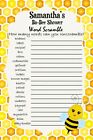Baby Shower Games And Favor Labels   Bumble Bee Theme
