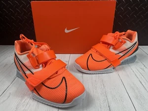 Nuevas Nike Romaleos 4 IV Naranja Blanco Hombre Talla 9.5 Zapato de Halterofilia CD3463-801 - Imagen 1 de 12