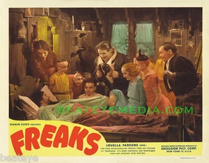 FREAKS MOVIE POSTER PRINT-SCIFI,HORROR,SIDESHOWS,CIRCUS-famous monsters-monster - Picture 1 of 1