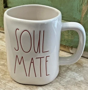 Rae Dunn  "Soul Mate" Off White Mug by Magenta - Classic Imperfect Perfection - Imagen 1 de 5