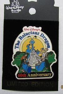 Prendedor Disney Walt Disney 60 Aniversario El Dragón Reacio - Imagen 1 de 2