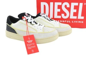 DIESEL S-Sinna Low Men Sneakers EU41 White Leather low Top Lace Up RRP€160 - Picture 1 of 11