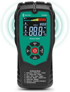 Medidor de Humedad de Madera ERICKHILL, Detector de Humedad No Invasivo con 4 Modos - Imagen 1 de 7