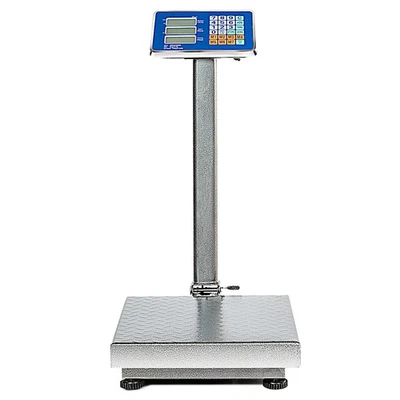 660lbs Weight Platform Computing Digital Floor Scale for Weighing Luggage Silver - Image 1 of 4