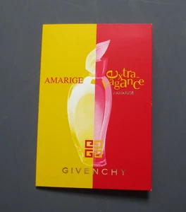 1 x Givenchy Perfume/ Fragrance Advertising Blotter Cards + 2 sachet samples - Picture 1 of 4