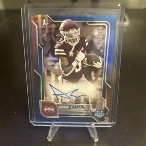 Anthony Evans III 25 Bowman Chrome U 1st Prospect Blue Refractor Auto /150 - Bild 1 von 2