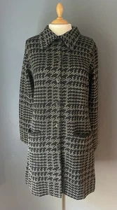Alpaca Sweater Coat Black And White Size Small NWT - Picture 1 of 3