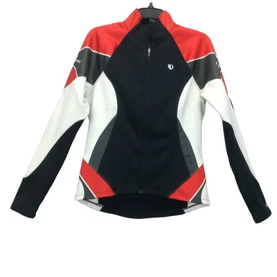 Pearl Izumi Elite Cycling Jacket Women's Size M Red/Black White Full Zip Lined - Image 1 of 4