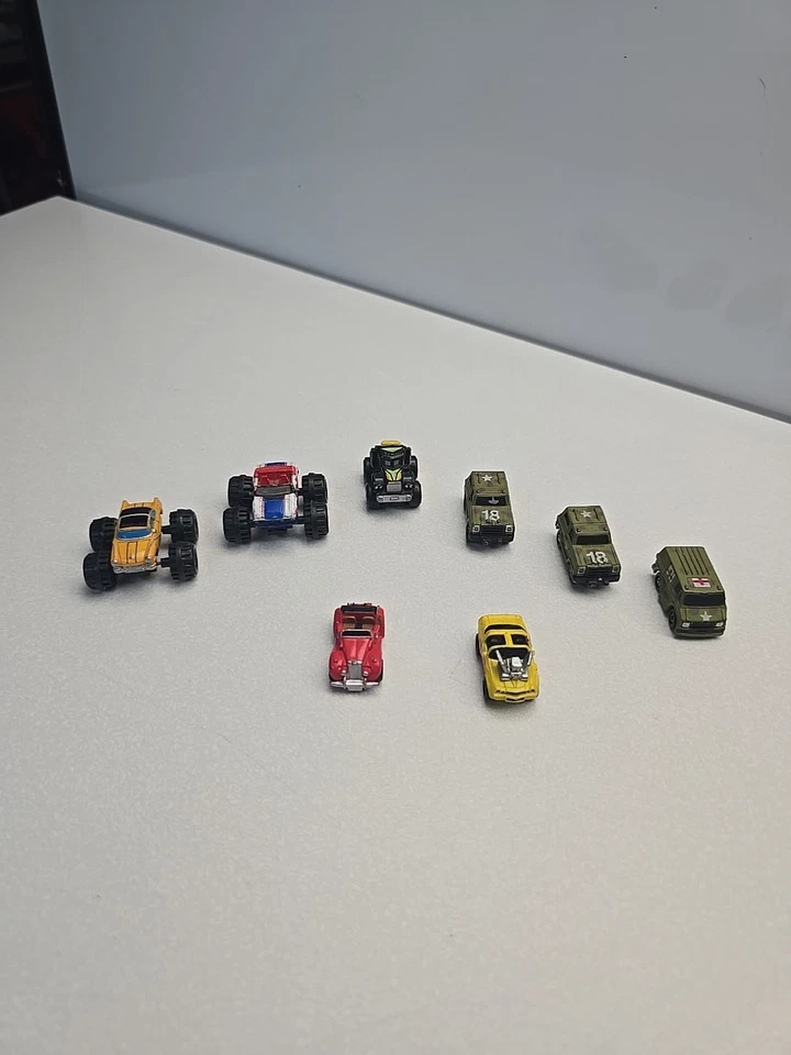 Vintage Micro Machines Lot Of 8 Mixed Cars, Monster Trucks, Military Red Cross - Image 1 of 4