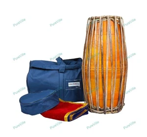 New Indian Mridanga 22" South Indian Mridangam With Padded Bag - Picture 1 of 14