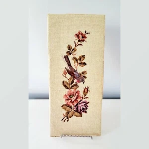 Vintage Needlepoint Bird Picture - Picture 1 of 4