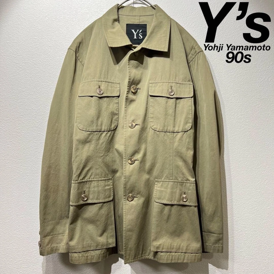 Blazer Yohji Yamamoto Años 90 Trabajo Diseño Militar Chaqueta a Medida Foto 1 de 4