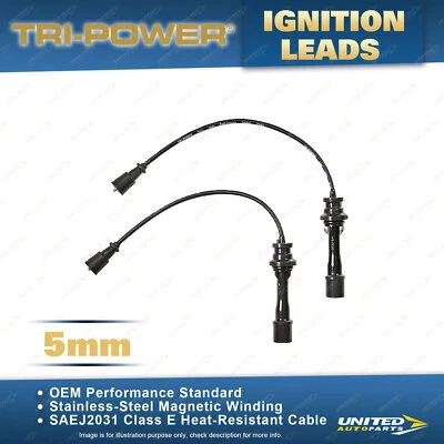 Tri-Power 5mm Ignition Leads for Mazda 323 ZM 1.6 Litre 1998-2002 - image 1 of 2