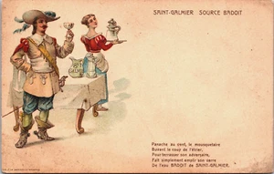 Postal vintage publicitaria de agua Saint-Galmier Source Badoit C147 - Imagen 1 de 2