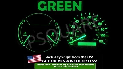 Kit de bombillas LED para tablero de instrumentos verde para Toyota 98 02 1998 2002 Corolla Foto 1 de 2