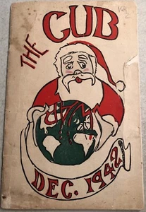 Vintage 1942 Ipswich HIGH SCHOOL Massachusetts The Cub-WW2 Cover - Picture 1 of 9