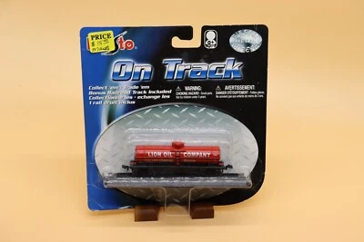 Tren ferroviario de metal fundido a presión Maisto On Track Red Lion Oil Company nuevo en paquete Foto 1 de 2