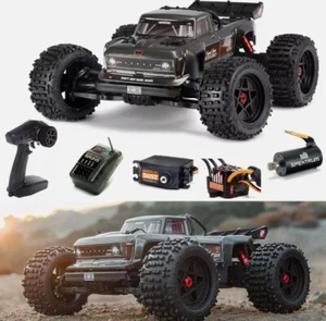 ARRMA ARA4410V2T3 1/10 OUTCAST 4X4 4S V2 BLX Stunt Truck RTR Gun Metal - Picture 1 of 11