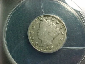 1912- S Liberty V Nickel - ONE OF THE KEYS TO THE SET - HARD TO FIND! - Picture 1 of 3