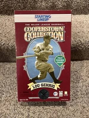 Vintage 1996 New York Yankees Starting Line Up Lou Gehrig Action Figure. NEW. - Image 1 of 4
