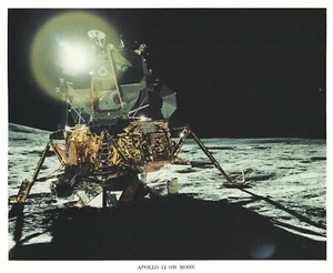 ORIGINAL NASA APOLLO 14 LUNER MODUL LITHOGRAPHIE - Bild 1 von 2