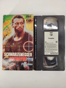 Predator VHS Original 1988 Arnold Schwarzenegger CBS FOX Tape Untested - Picture 1 of 5