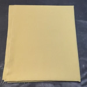 Fabric Polyester Bright Yellow Solid Light Weight 2 Yards 58 Inches Wide - Picture 1 of 3
