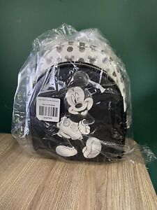 Loungefly Disney Mickey Mouse Black & White Icon Mini Backpack