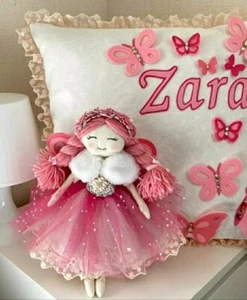 Decorative Personalised girl pillow Made to order - Picture 1 of 6